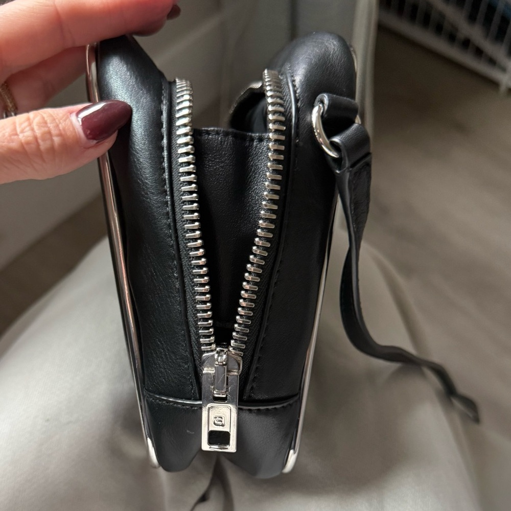 Alexander Wang Black Leather Rectangular Halo Cro… - image 14